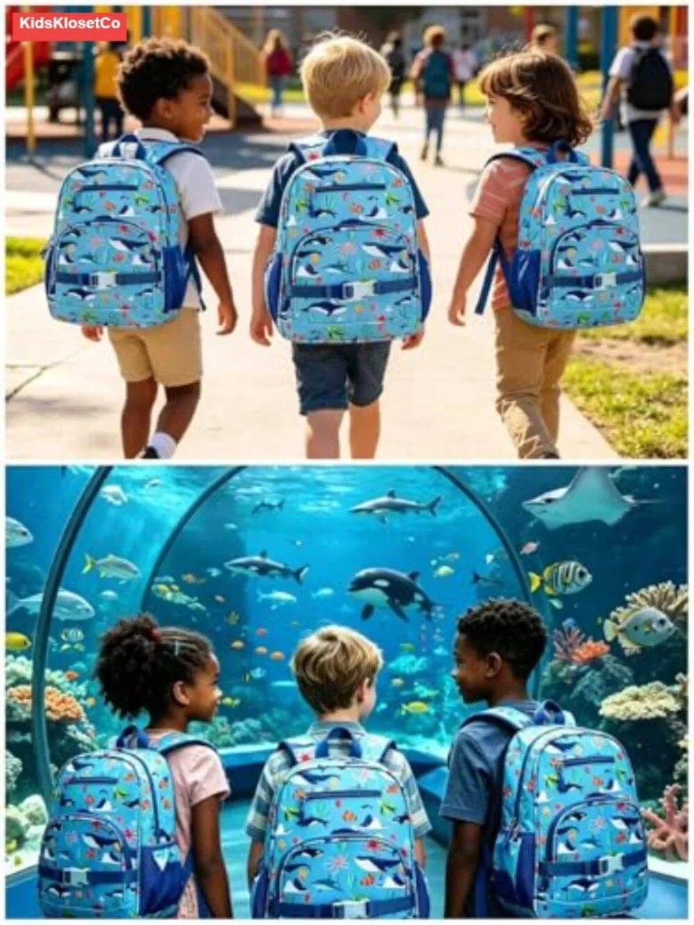 Toddler Backpack for School, Lightweight Kids Daypack with Padded Tablet Sleeve